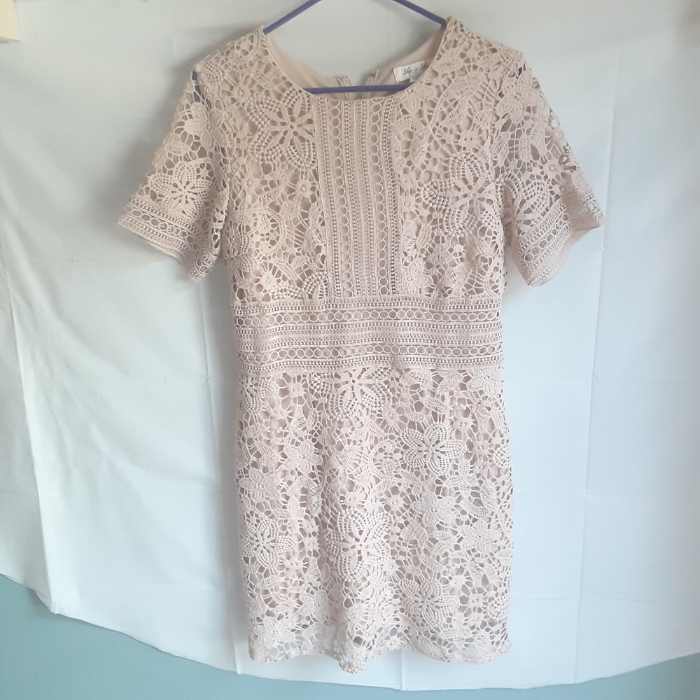 She And Sky Lace Dress